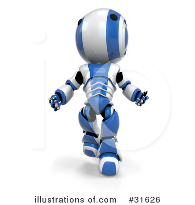 Royalty-Free (RF) Robot Clipart Illustration by Leo Blanchette - Stock Sample #31626