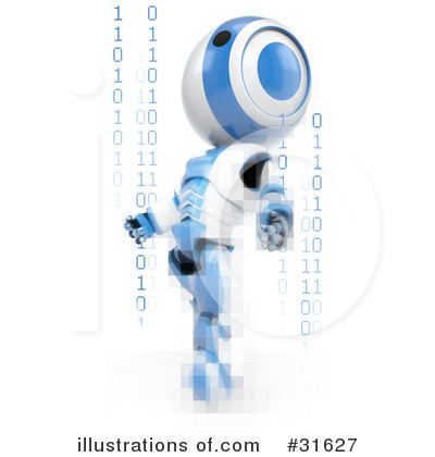 Royalty-Free (RF) Robot Clipart Illustration by Leo Blanchette - Stock Sample #31627
