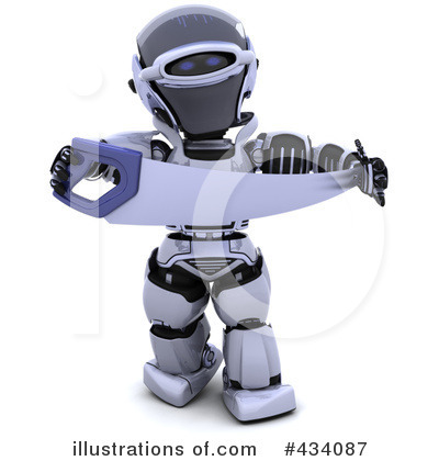 Royalty-Free (RF) Robot Clipart Illustration by KJ Pargeter - Stock Sample #434087