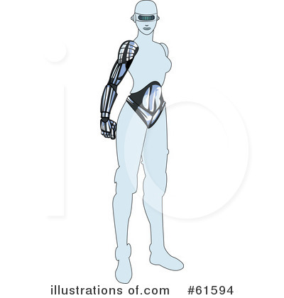 Royalty-Free (RF) Robot Clipart Illustration by r formidable - Stock Sample #61594