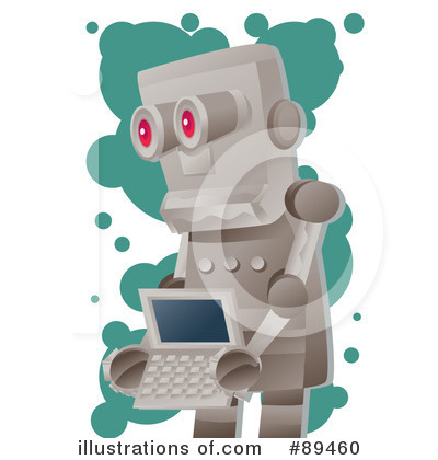 Royalty-Free (RF) Robot Clipart Illustration by mayawizard101 - Stock Sample #89460