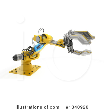 Royalty-Free (RF) Robotic Arm Clipart Illustration by KJ Pargeter - Stock Sample #1340928