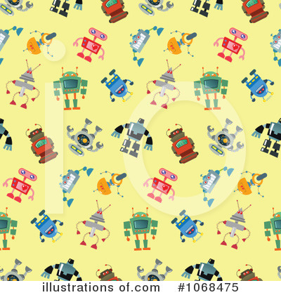 Royalty-Free (RF) Robots Clipart Illustration by yayayoyo - Stock Sample #1068475