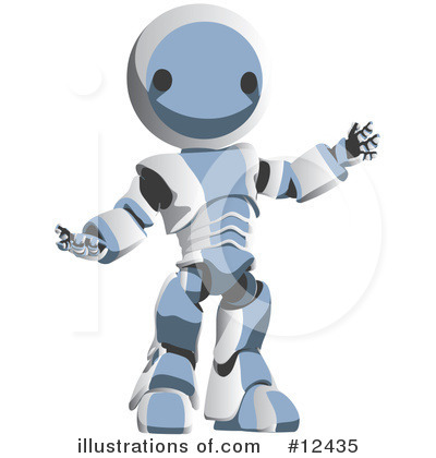 Royalty-Free (RF) Robots Clipart Illustration by Leo Blanchette - Stock Sample #12435