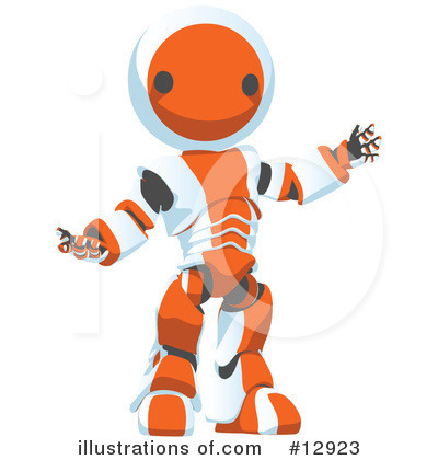 Royalty-Free (RF) Robots Clipart Illustration by Leo Blanchette - Stock Sample #12923