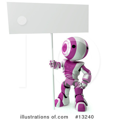Royalty-Free (RF) Robots Clipart Illustration by Leo Blanchette - Stock Sample #13240