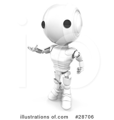 Royalty-Free (RF) Robots Clipart Illustration by Leo Blanchette - Stock Sample #28706