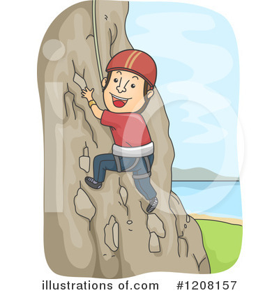 Rock Climber Clipart #1208157 by BNP Design Studio