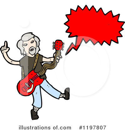 Royalty-Free (RF) Rock Musician Clipart Illustration by lineartestpilot - Stock Sample #1197807