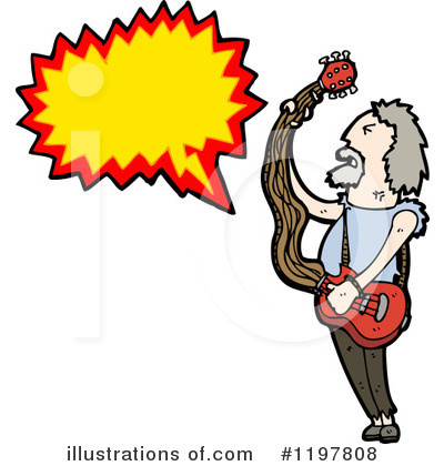 Royalty-Free (RF) Rock Musician Clipart Illustration by lineartestpilot - Stock Sample #1197808