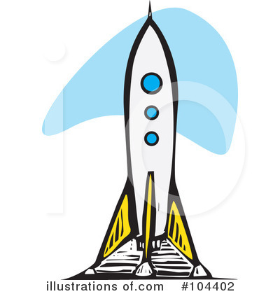 Royalty-Free (RF) Rocket Clipart Illustration by xunantunich - Stock Sample #104402
