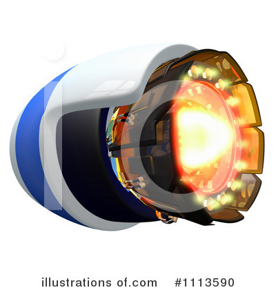 Royalty-Free (RF) Rocket Clipart Illustration by Leo Blanchette - Stock Sample #1113590