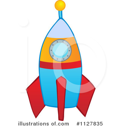 Royalty-Free (RF) Rocket Clipart Illustration by visekart - Stock Sample #1127835