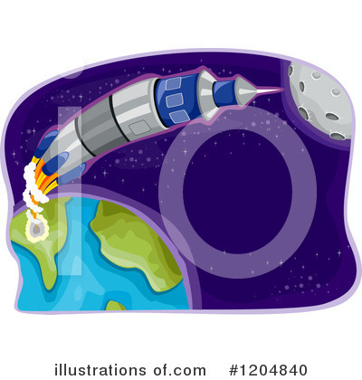 Spaceship Clipart #1204840 by BNP Design Studio