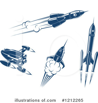 Royalty-Free (RF) Rocket Clipart Illustration by Vector Tradition SM - Stock Sample #1212265