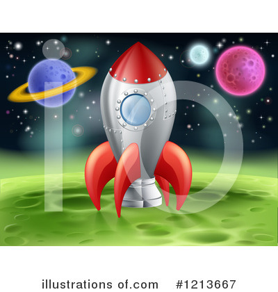 Royalty-Free (RF) Rocket Clipart Illustration by AtStockIllustration - Stock Sample #1213667