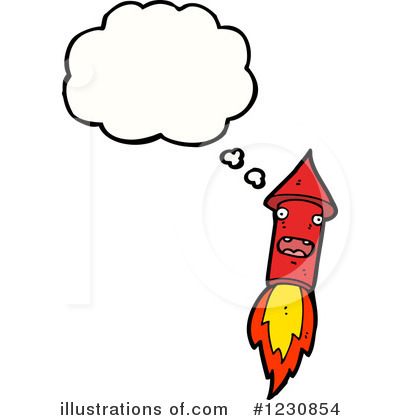 Royalty-Free (RF) Rocket Clipart Illustration by lineartestpilot - Stock Sample #1230854