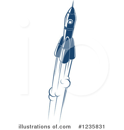 Royalty-Free (RF) Rocket Clipart Illustration by Vector Tradition SM - Stock Sample #1235831