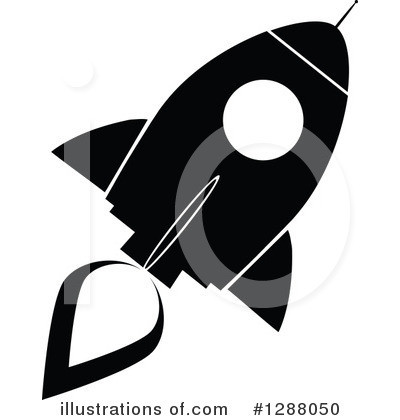 Royalty-Free (RF) Rocket Clipart Illustration by Hit Toon - Stock Sample #1288050