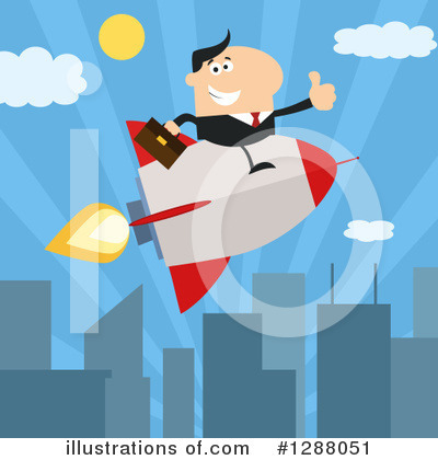 Royalty-Free (RF) Rocket Clipart Illustration by Hit Toon - Stock Sample #1288051