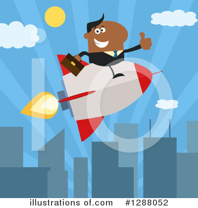 Royalty-Free (RF) Rocket Clipart Illustration by Hit Toon - Stock Sample #1288052