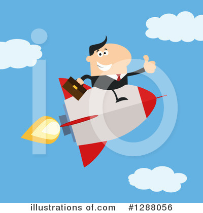 Royalty-Free (RF) Rocket Clipart Illustration by Hit Toon - Stock Sample #1288056