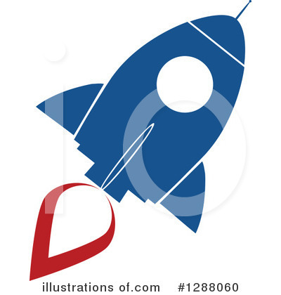 Royalty-Free (RF) Rocket Clipart Illustration by Hit Toon - Stock Sample #1288060