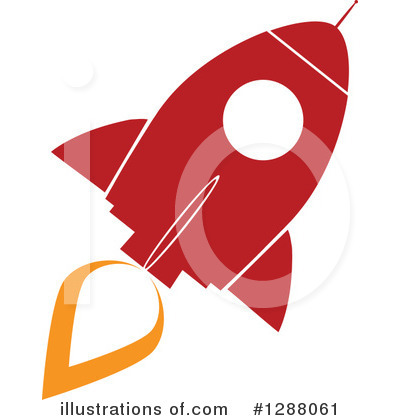 Royalty-Free (RF) Rocket Clipart Illustration by Hit Toon - Stock Sample #1288061