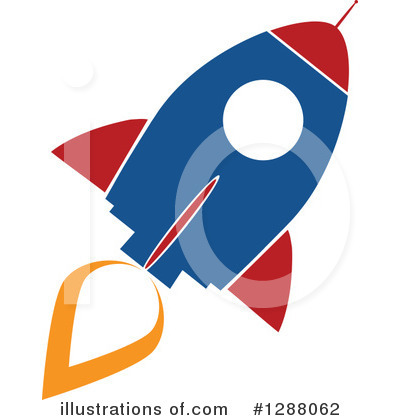 Royalty-Free (RF) Rocket Clipart Illustration by Hit Toon - Stock Sample #1288062