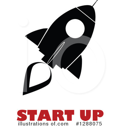 Royalty-Free (RF) Rocket Clipart Illustration by Hit Toon - Stock Sample #1288075