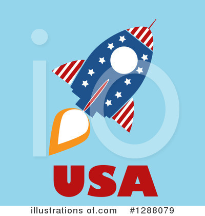 Royalty-Free (RF) Rocket Clipart Illustration by Hit Toon - Stock Sample #1288079