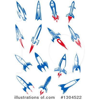 Royalty-Free (RF) Rocket Clipart Illustration by Vector Tradition SM - Stock Sample #1304522