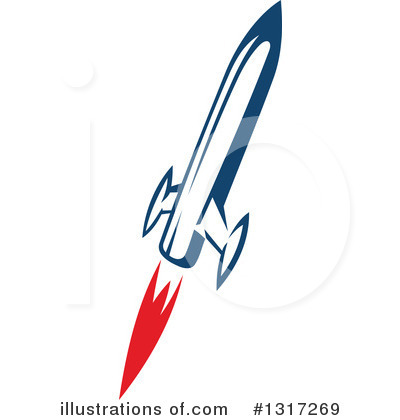 Royalty-Free (RF) Rocket Clipart Illustration by Vector Tradition SM - Stock Sample #1317269