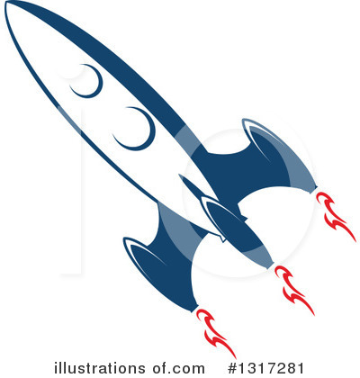Royalty-Free (RF) Rocket Clipart Illustration by Vector Tradition SM - Stock Sample #1317281