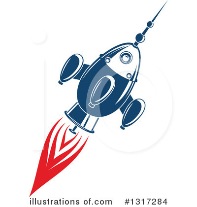 Royalty-Free (RF) Rocket Clipart Illustration by Vector Tradition SM - Stock Sample #1317284