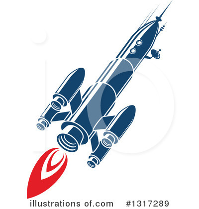Royalty-Free (RF) Rocket Clipart Illustration by Vector Tradition SM - Stock Sample #1317289