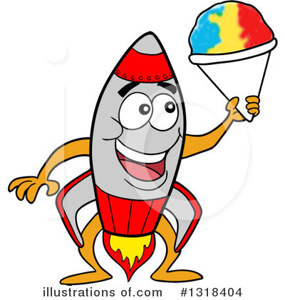 Royalty-Free (RF) Rocket Clipart Illustration by LaffToon - Stock Sample #1318404