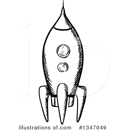 Royalty-Free (RF) Rocket Clipart Illustration by Vector Tradition SM - Stock Sample #1347049