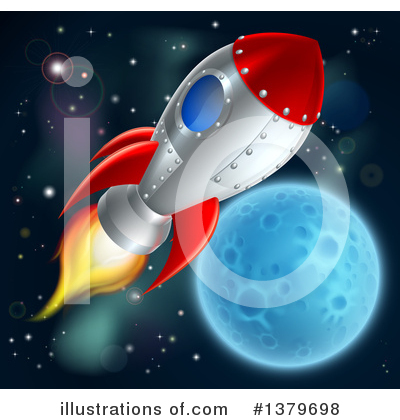 Rocket Ship Clipart #1379698 by AtStockIllustration