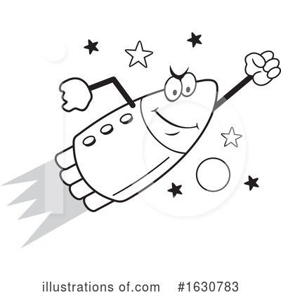 Royalty-Free (RF) Rocket Clipart Illustration by Johnny Sajem - Stock Sample #1630783