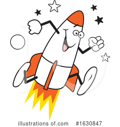 Royalty-Free (RF) Rocket Clipart Illustration by Johnny Sajem - Stock Sample #1630847