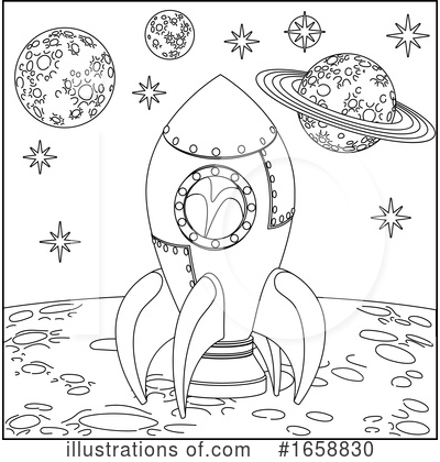 Royalty-Free (RF) Rocket Clipart Illustration by AtStockIllustration - Stock Sample #1658830