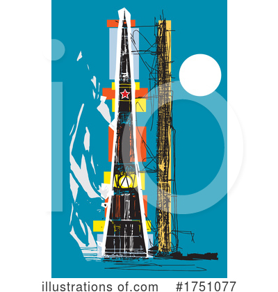 Royalty-Free (RF) Rocket Clipart Illustration by xunantunich - Stock Sample #1751077