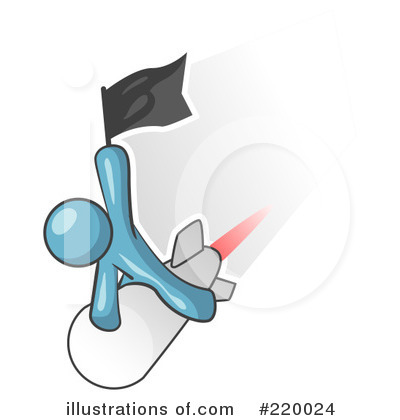 Royalty-Free (RF) Rocket Clipart Illustration by Leo Blanchette - Stock Sample #220024