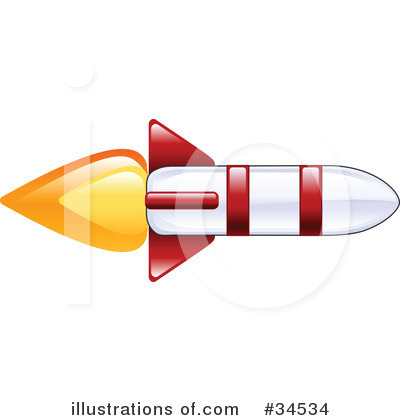 Rocket Clipart #34534 by AtStockIllustration