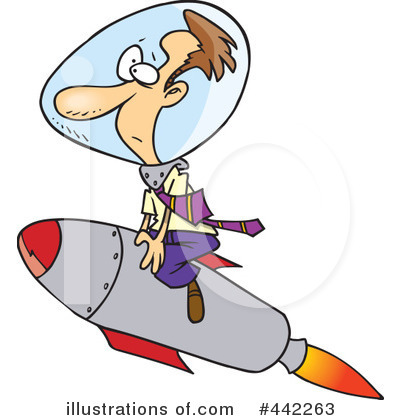 Royalty-Free (RF) Rocket Clipart Illustration by toonaday - Stock Sample #442263