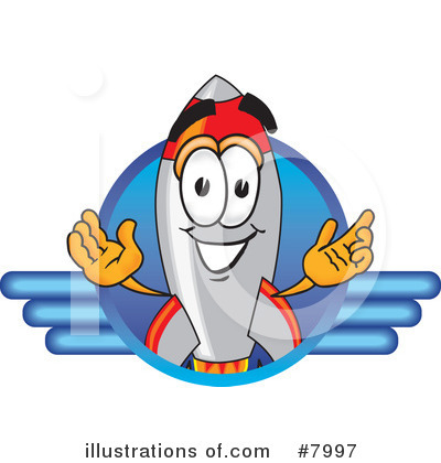 Rocket Clipart #7997 by Mascot Junction