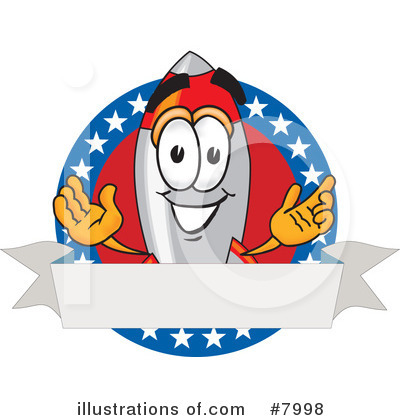 Royalty-Free (RF) Rocket Clipart Illustration by Mascot Junction - Stock Sample #7998