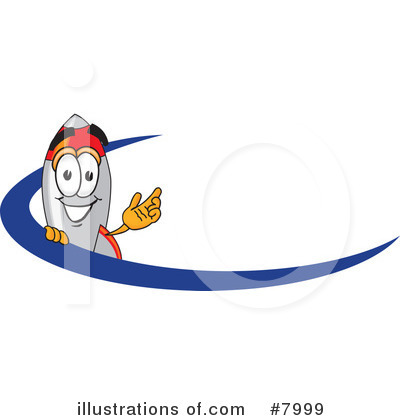 Rocket Mascot Clipart #7999 by Mascot Junction