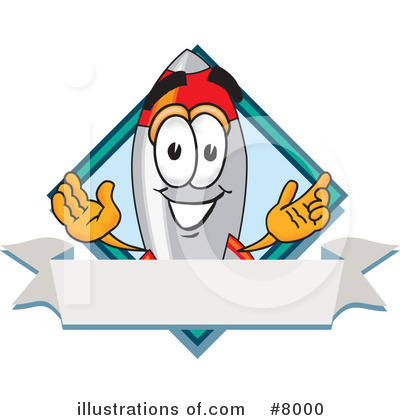 Rocket Character Clipart #8000 by Mascot Junction